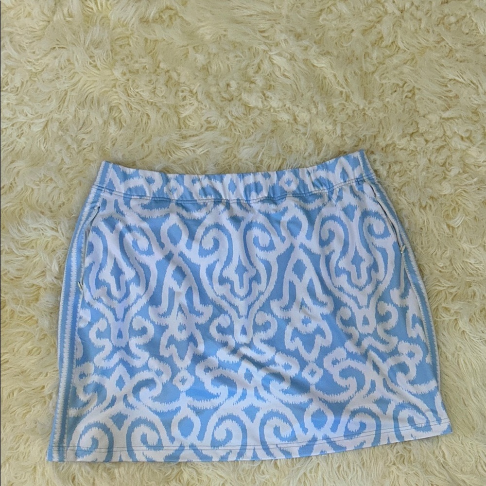 Gretchen Scott Designs Blue Mini Pencil Skirt Resort Wear